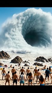 Nature's Fury: The Vortex Wave Devours the Beach #VortexWave #OceanTerror #BeachDestruction #NatureUnleashed #WhirlpoolChaos #instantviral #instagramtrending | Natural Disaster