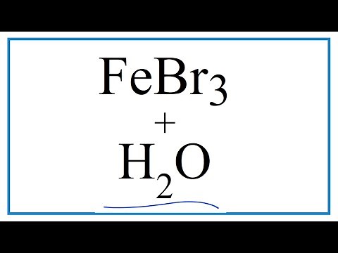 How to write the equation for Equation for FeBr3 + H2O
