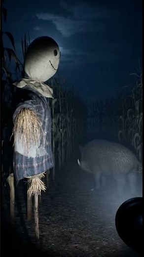 Real Scarecrow Comes Alive in Cornfield 🌽 Wild Boar Gets Terrified and Runs Away | Real Camera Foo