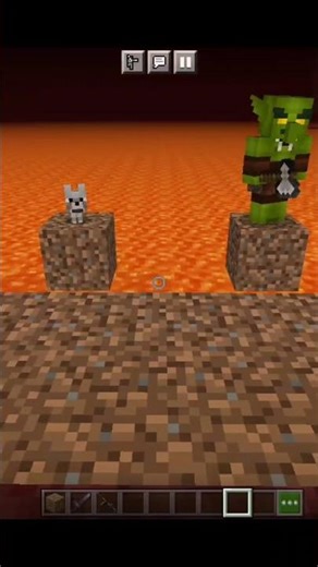 WHICH I SAVE LITTLE DOG 🐶 or MONSTER 💀🤯||#minecraft #minecraftshorts #shorts