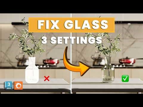 Realistic Glass in 3ds Max + Corona | 3 Simple Settings