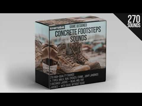 ToneMotive - Concrete Footsteps Sounds Demo