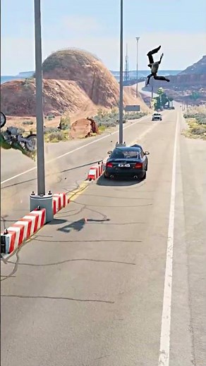 Realistic Highway Car Crashes #244