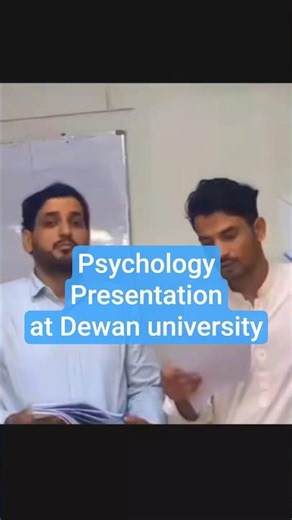 Psychology viva presentation at dewan university