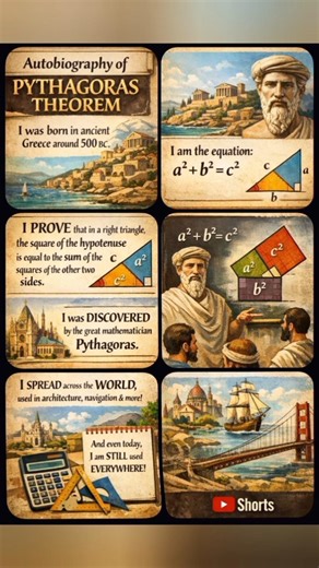 Pythagorean theorem history and importance. #mathematics #geomatry #pythagoreantheorem #mathsfacts