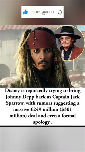 Johnny Depp's Potential Return as Jack Sparrow Gains Steam Amid Disney Rumors #Disney #Pirates6