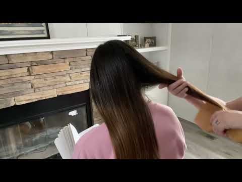Hair Brushing and Hands Only Hair Play on My Sister | Real Person Hair Play ASMR