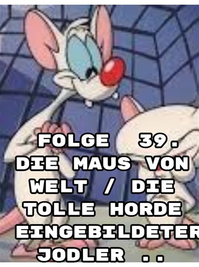 Folge 39. Die Maus von Welt /​ Die tolle Horde eingebildeter Jodler Das Personalitron ist eine Maschine, die Menschen anhand eines eingegeben Fotos verändert. Der Brain will Fotos von beliebten Prominenten nutzen, um sich in diese zu verwandeln. Doch an seiner Stelle schlüpft Pinky in das Gerät … /​ Zur Überraschung von Pinky und dem Brain gibt es bereits eine Organisation, die die Welt kontrolliert: „T.H.E.Y.“! Da heißt es für die beiden, Mitglieder zu werden. Doch das ist einfacher gesagt als 