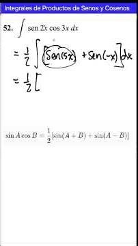 52. La integral de la sen(2x)cos(3x)