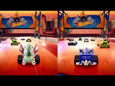Hot Wheels Unleashed (PS5) Gameplay - Splitscreen Multiplayer Mode