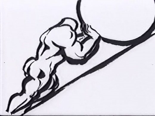 The Myth of Sisyphus Creatively Animated in an Oscar-Nominated Short Film (1974)