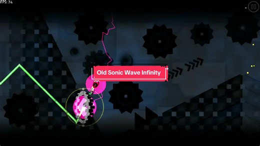 Old Sonic Wave Infinity in Geometry Dash
