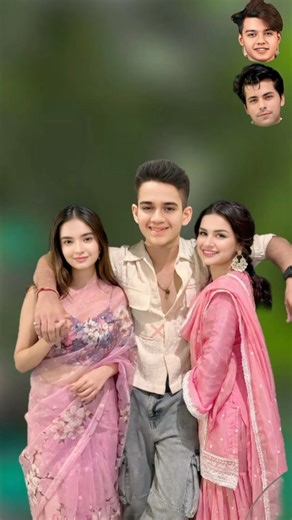 यह face किसका है? || anushka sen with avneet karu and siddharth nigam faceguessing #shorts