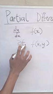 Partial differentiation made easy #explained #maths #calculus