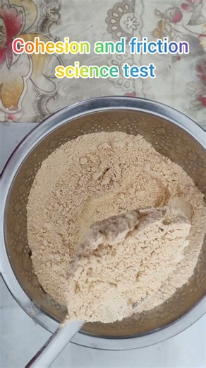 Cohesion & Friction Science Test |Why Flour Stays on a Skimmer?