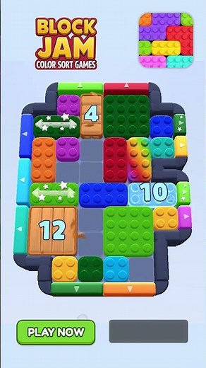 Block Jam Color Sort Game | Most Satisfying Block Sorting Ever