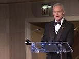 Scott Pelley gives speech at Waldorf Astoria for the IRC in 2014