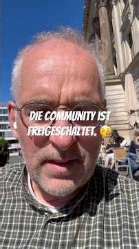 Ich hab die community auf diesem Kanal hier freigeschaltet. Heute starten wir mit einem Quiz. ￼