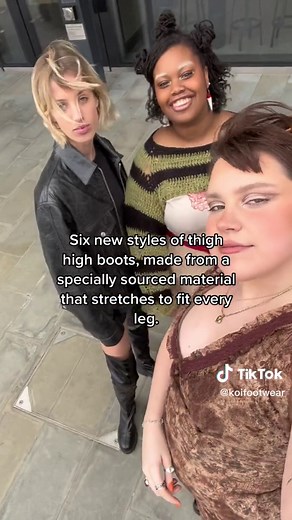 Our latest thigh high boots collection UniFlex is now live. Six new curve-friendly, thigh high boots for everyone❤️