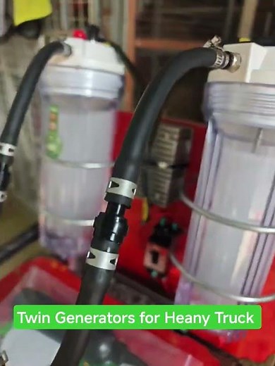 Twin Hydrogen Generators special design for heavy truck #hydrogen #automobile #dieselengine
