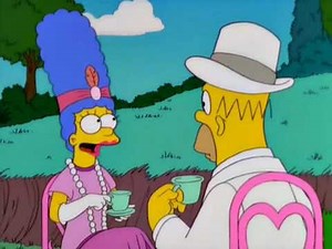 Simpsons Happy in the Island