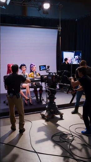 Behind the scenes of KPop Demon Hunters Backstage #kpopdemonhunters #demonhunters #behindthescenes