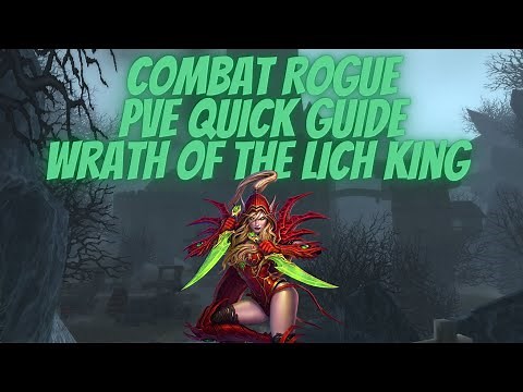 Combat Rogue PVE Quick Guide Wrath of the Lich King (Build,Glyphs,Stats Priority, Rotation)