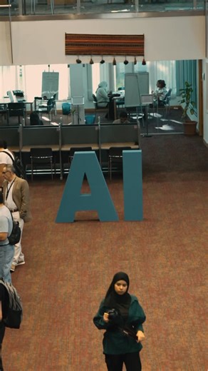 Student Affairs - AUK® on Instagram: "🤖✨ STUDENT AI PROJECTS SHOWCASE 2025 ✨🤖 What an incredible afternoon at the AUK Library! 💡📚 Our brilliant students wowed everyone with their innovative AI-powered projects — from smart problem-solving to creative tech magic! 🚀💻 Huge shoutout to all the participants for sharing their bold ideas and inspiring us all! 🙌💙"