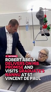 Prime Minister Robert Abela has followed through on the emotional promise he made to a young law graduate yesterday — visiting her grandfather Toni at St Vincent De Paul this evening. The moment stems from yesterday’s celebrations inside Castille, when the graduate approached the Prime Minister to explain that her nannu, a lifelong Labourite battling leukemia, was in end-of-life care and unlikely to have much time left. Abela recorded a personal message for him on the spot and promised he would 