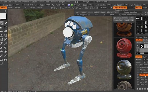 【3D Coat】3D Coat 智能材质贴图教程(中英双字)