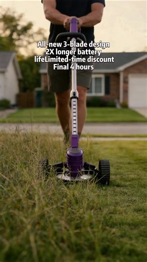 Purple High Power 3-in-1 Weed Wacker: Cordless Trimmer/Edger/Lawn Mower – 21V 4Ah Battery, 1500mAh Fast Charger, Lightweight Double Front Wheels, 90° Rotation #electriciantools #gardeninggear #usefulgadgets #toolsyouneed #proserieshighvisibilitytrimmer #multifunctionvegetablecutter #lawncaretools #electricbikinitrimmer #vevorlawnsweeper #bestbarberclippers