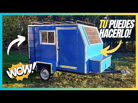 Como fabricar MINI CASA RODANTE - MINI CAMPER CHILE 2024 (Parte 1)