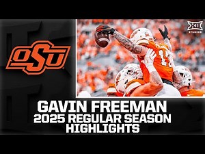 Gavin Freeman Regular Season Highlights | 2025 Big 12 Football