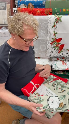 In this video, Eric discusses the lovely new Christmas table linens that have arrived at GJDE Enterprises Ltd – The Alphabet Store. If the audio does not auto play, click on the icon in the lower right corner. | GJDE Enterprises Ltd. - The Alphabet Store