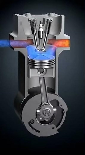 4-Stroke Engine Explained Step by Step | Intake, Compression, Power, Exhaust #viral #tech #shorts