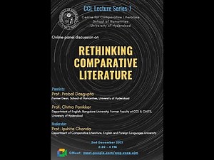 Online Lecture Series | Rethinking Comparative Literature