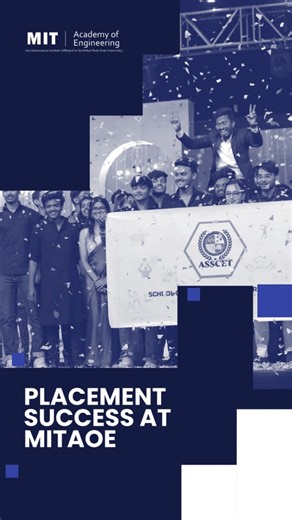 MIT Academy of Engineering on Instagram: "Placements at MITAOE are driven by a clear goal: to prepare students not just for their first job but for long-term career growth. With over 450 leading recruiters visiting the campus, students secured more than 570 placement offers across core engineering, product development, consulting, and emerging tech roles. Each offer reflects the strength of MITAOE’s career training, industry collaboration, and a curriculum built around real-world readiness. From