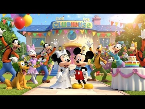 🐭💐 Mickey & Friends’ Wedding Party at the Clubhouse 💐🐭