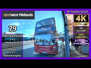 [National Express West Midlands] 79 ~ West Bromwich Bus Station ➝ Wolverhampton Bus Station【4K UW】