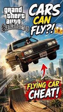 Flying Car Cheat in GTA San Andreas! 🚗✈️ | Cars Can Fly?! 😱