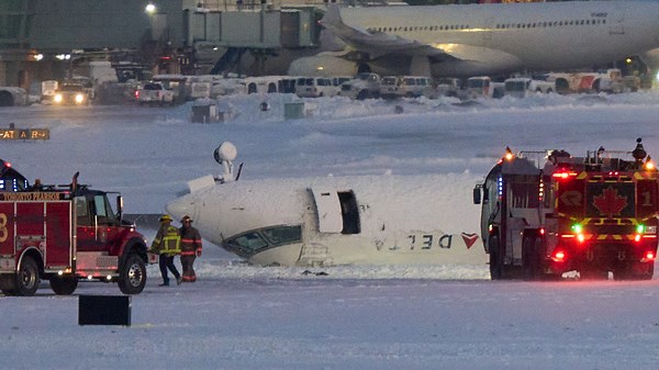 Toronto plane crash passenger recounts moment plane flipped upside down while landing