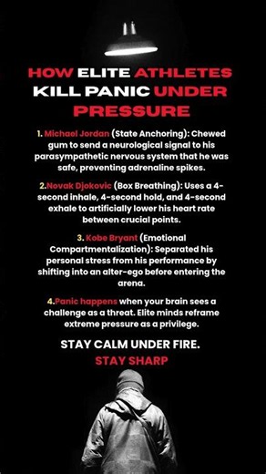 How Elite Athletes Kill Panic Under Pressure