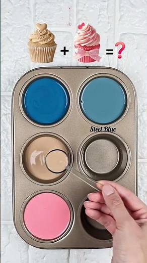 👉 Dusty Blue & Peach Aesthetic Palette #colorpalette #colormixingmagic #colormixing #colorconcept