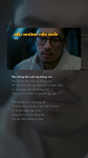 Nếu Những Tiếc Nuối - Vũ Music Lyric Video