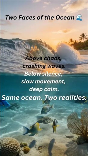 Two worlds. One ocean. 🌊