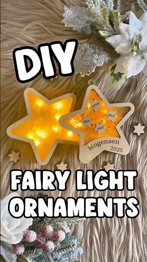 DIY Fairy Light Ornaments ✨ New UV Resin & Glitter Technique!