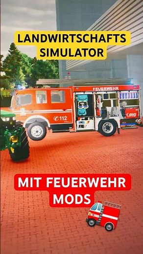 🚒 Farming Simulator with Fire Department Mods?! 🔥 #firefighters #mods #farmingsimulator