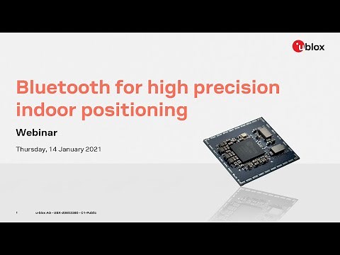 Webinar: Bluetooth for High Precision Indoor Positioning