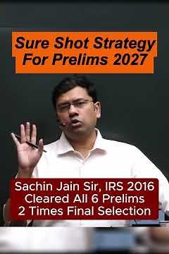 Pre 2027 Sure Shot Strategy, Standard Books, Multiple Revisions, Short Notes, Regular Tests