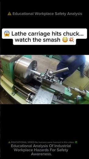 INSANE Lathe Chuck CRASHES Tool 😳💥 #workfails